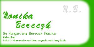 monika bereczk business card