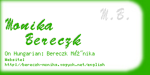 monika bereczk business card